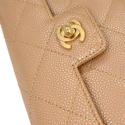 Chanel 2000-2001 Beige Caviar Handbag