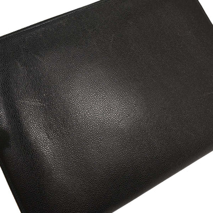 Chanel 1994-1996 Black Caviar Clutch Bag