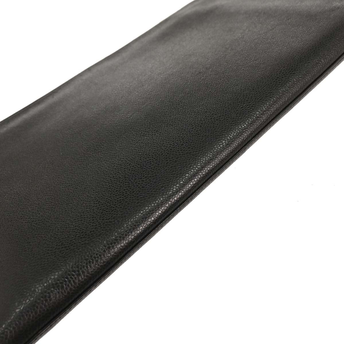 Chanel 1994-1996 Black Caviar Clutch Bag