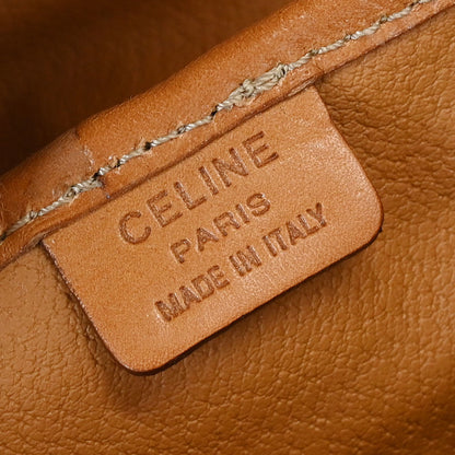 Celine White Brown Macadam Twin Backpack