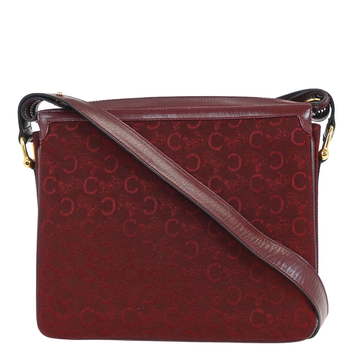 Celine Bordeaux C Macadam Shoulder Bag