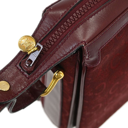 Celine Bordeaux C Macadam Shoulder Bag