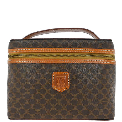 Celine Brown Macadam Vanity Handbag