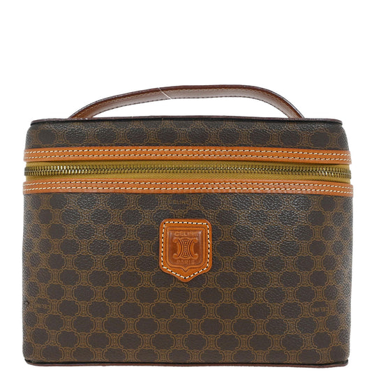 Celine Brown Macadam Vanity Handbag