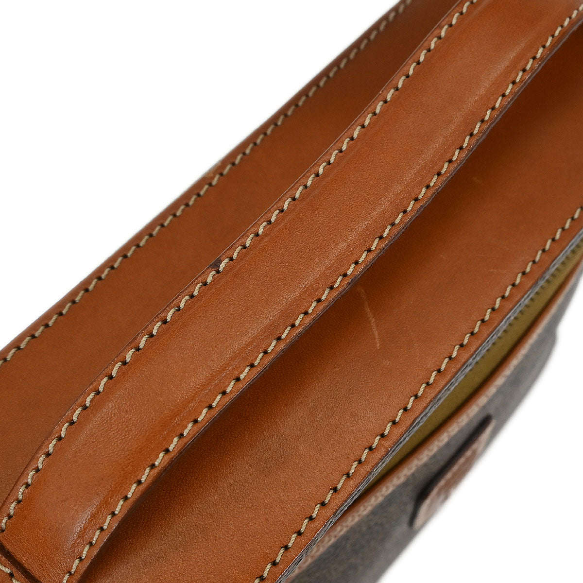 Celine Brown Macadam Vanity Handbag