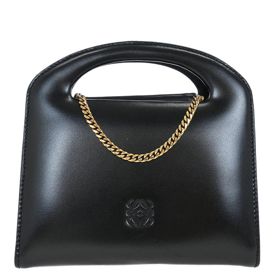 Loewe Black Calfskin 2way Shoulder Handbag