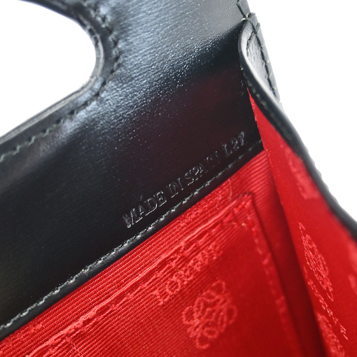 Loewe Black Calfskin 2way Shoulder Handbag