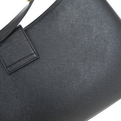 Salvatore Ferragamo Black Gancini Shoulder Bag