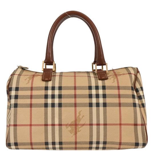 Burberry Beige PVC House Check Handbag