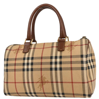 Burberry Beige PVC House Check Handbag