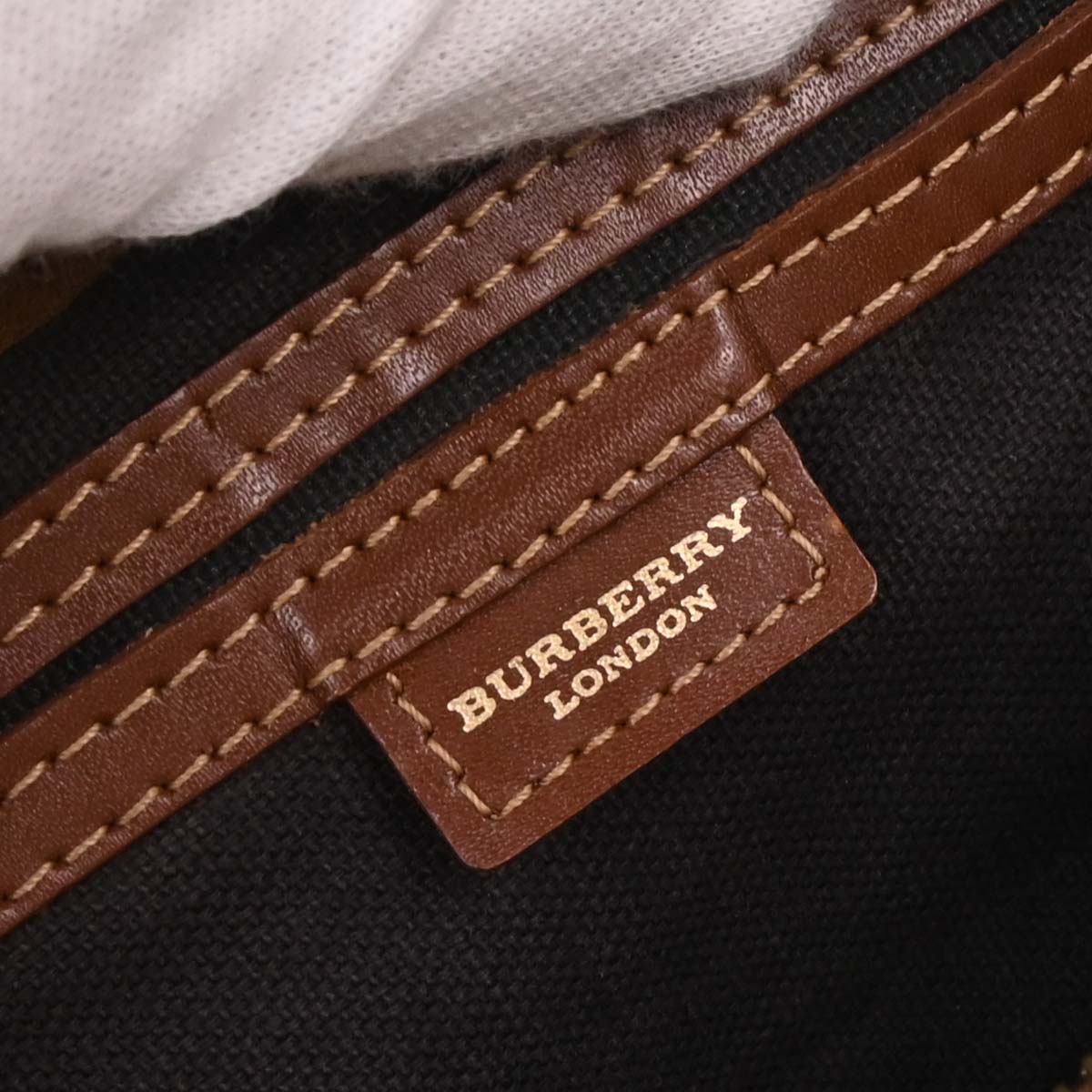 Burberry Beige PVC House Check Handbag