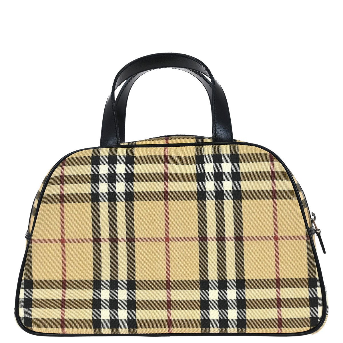 Burberry Beige Black Burberry Check Handbag