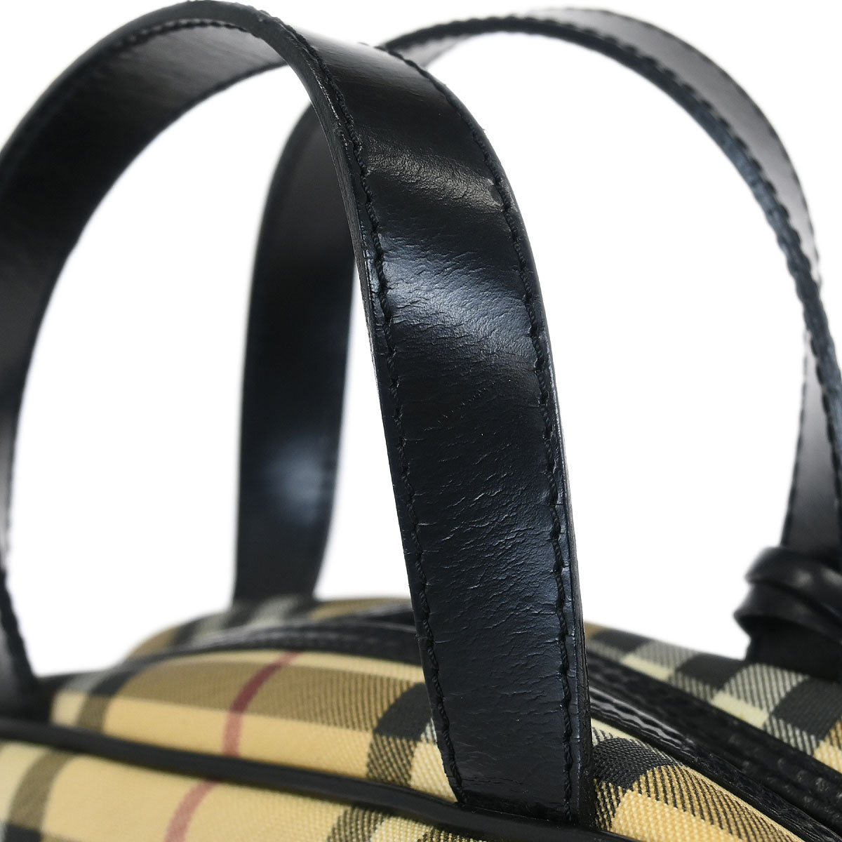 Burberry Beige Black Burberry Check Handbag