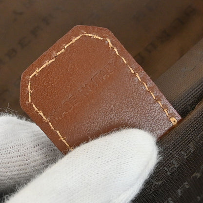 Burberry Beige Brown House Check Vanity Handbag