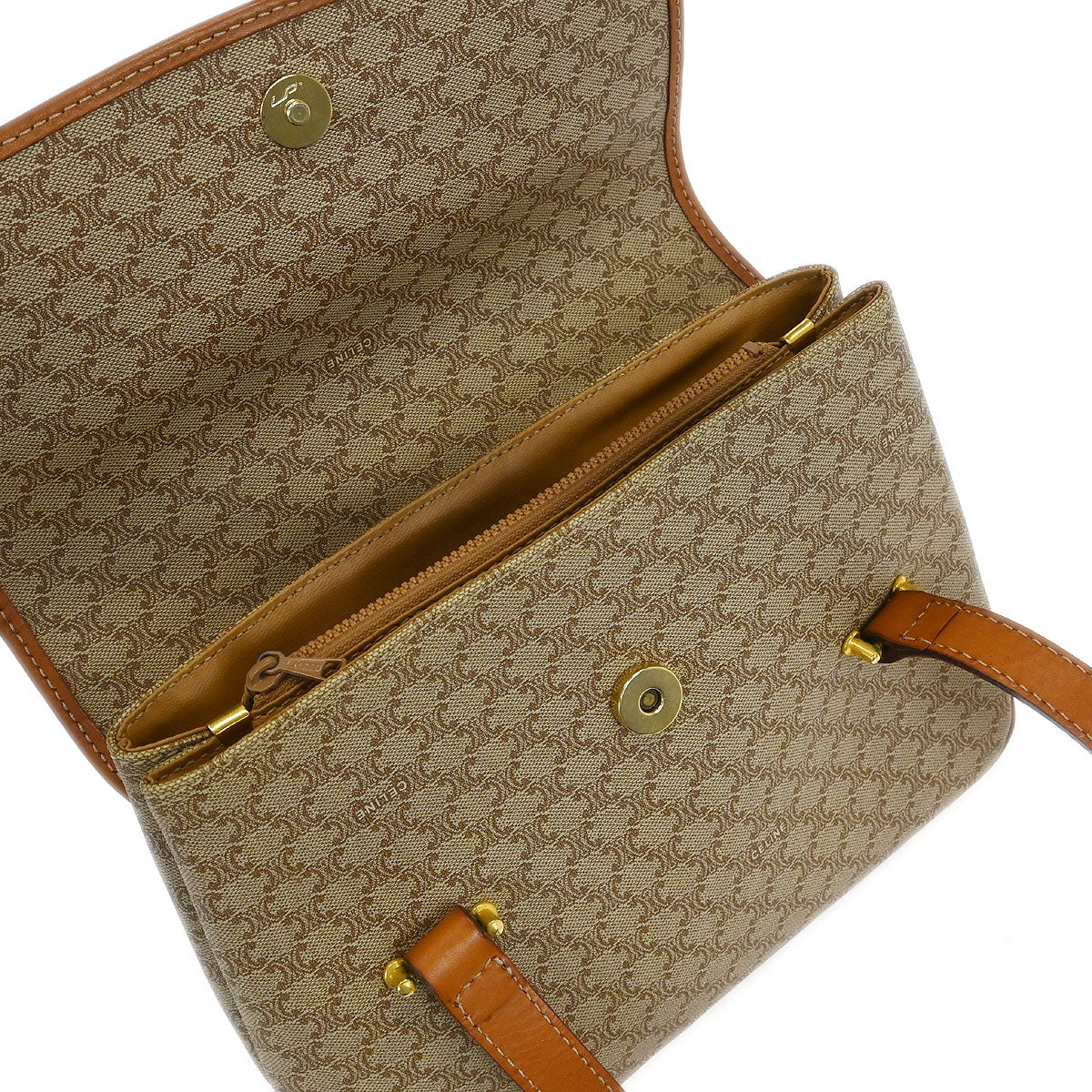 Celine Beige Brown Macadam Handbag