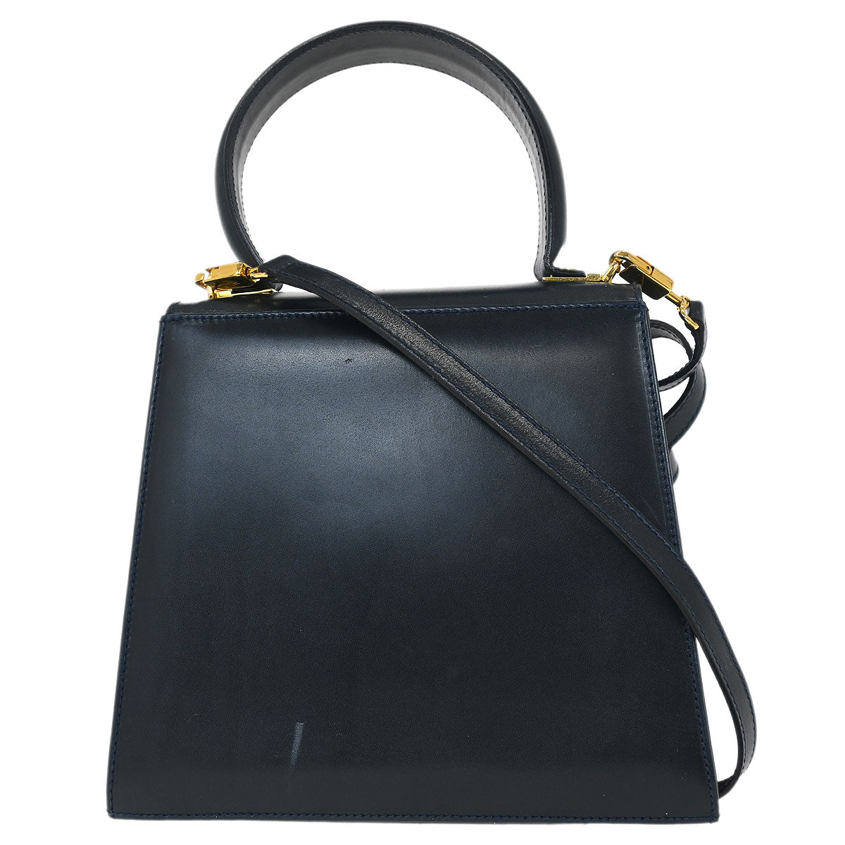 Salvatore Ferragamo Navy Gancini 2way Shoulder Handbag