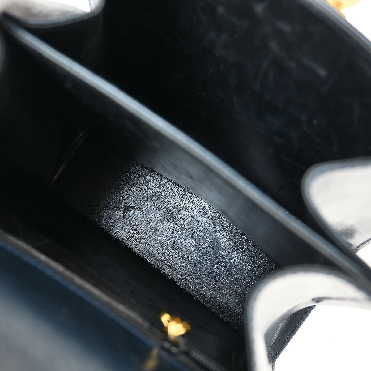 Salvatore Ferragamo Navy Gancini 2way Shoulder Handbag