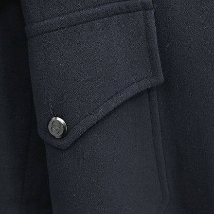 Chanel Double Breasted Coat Black #38