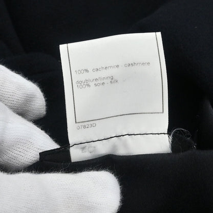 Chanel Double Breasted Coat Black #38