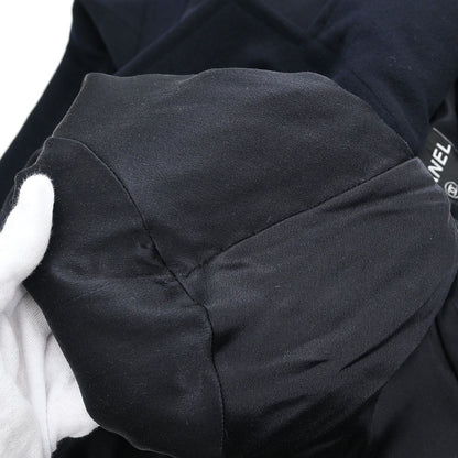 Chanel Double Breasted Coat Black #38