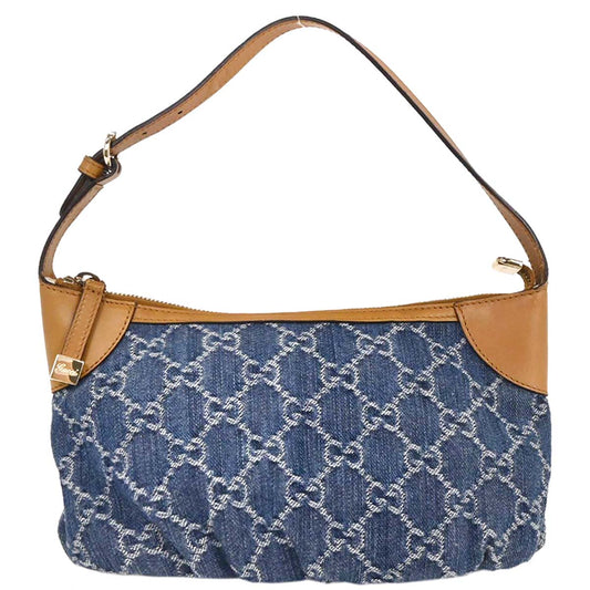 Gucci Blue Denim GG Handbag