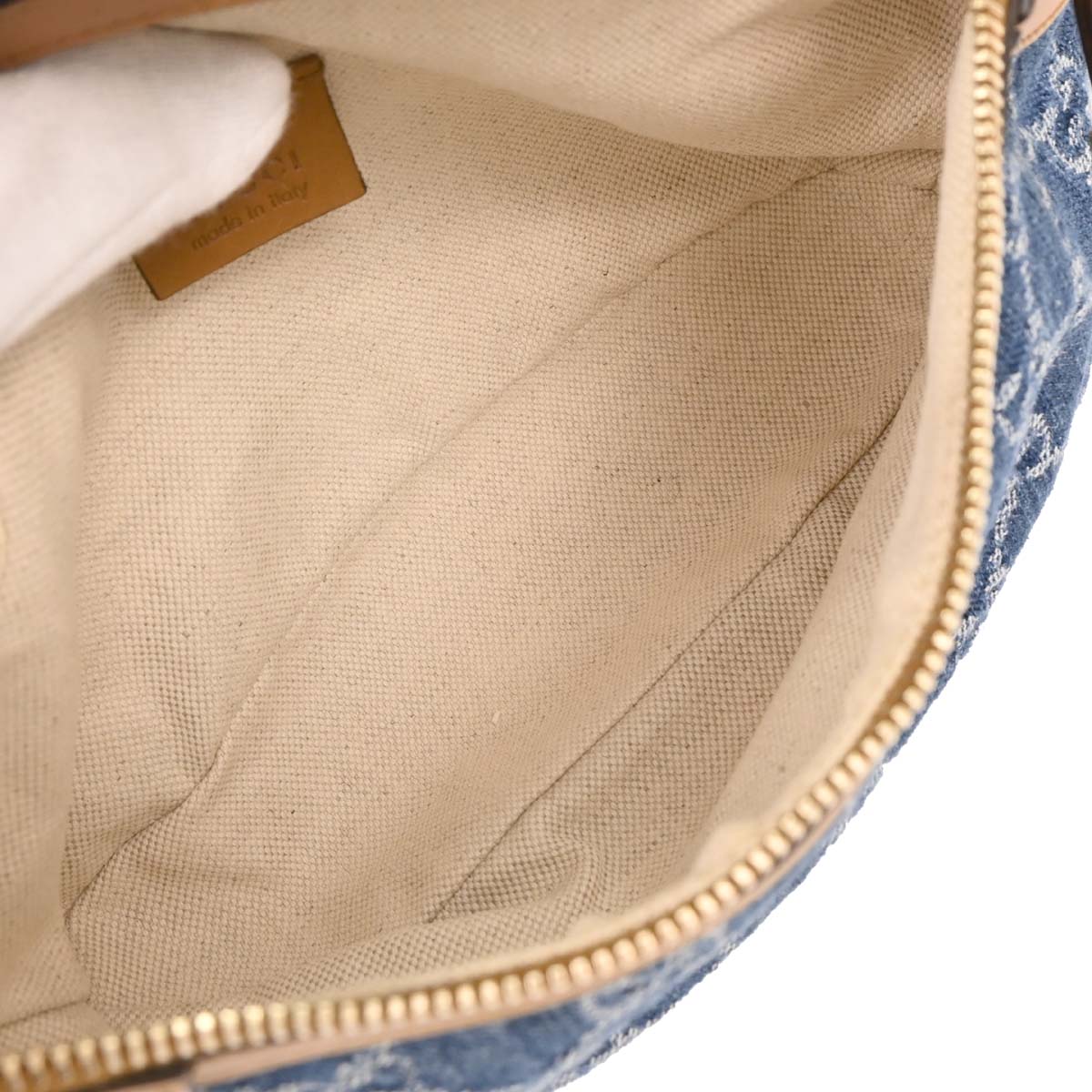 Gucci Blue Denim GG Handbag