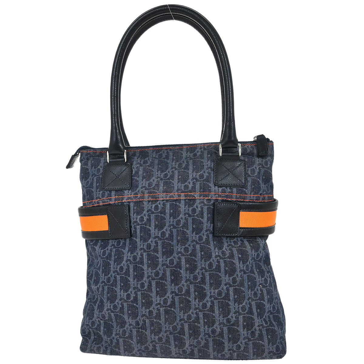 Christian Dior Navy Flight Tote Handbag