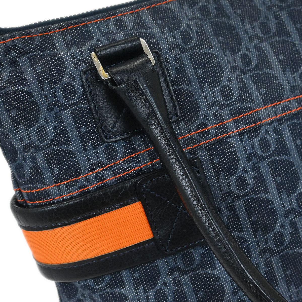 Christian Dior Navy Flight Tote Handbag