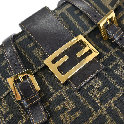 Fendi Brown Canvas Zucca Tote Bag