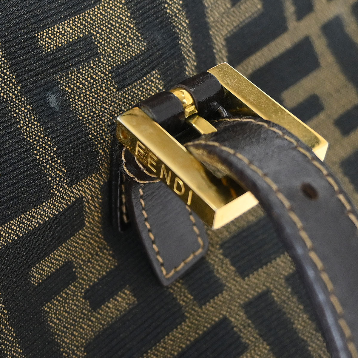 Fendi Brown Canvas Zucca Tote Bag