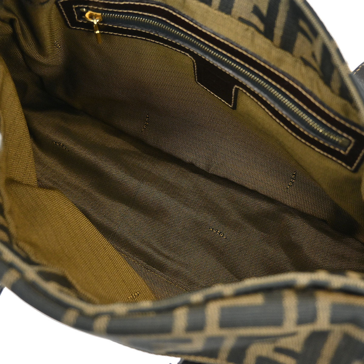 Fendi Brown Canvas Zucca Tote Bag
