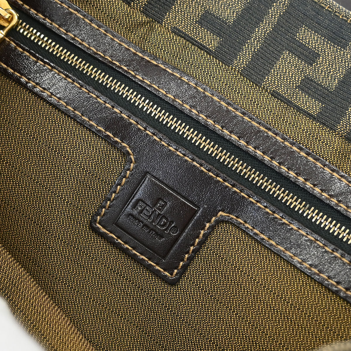 Fendi Brown Canvas Zucca Tote Bag