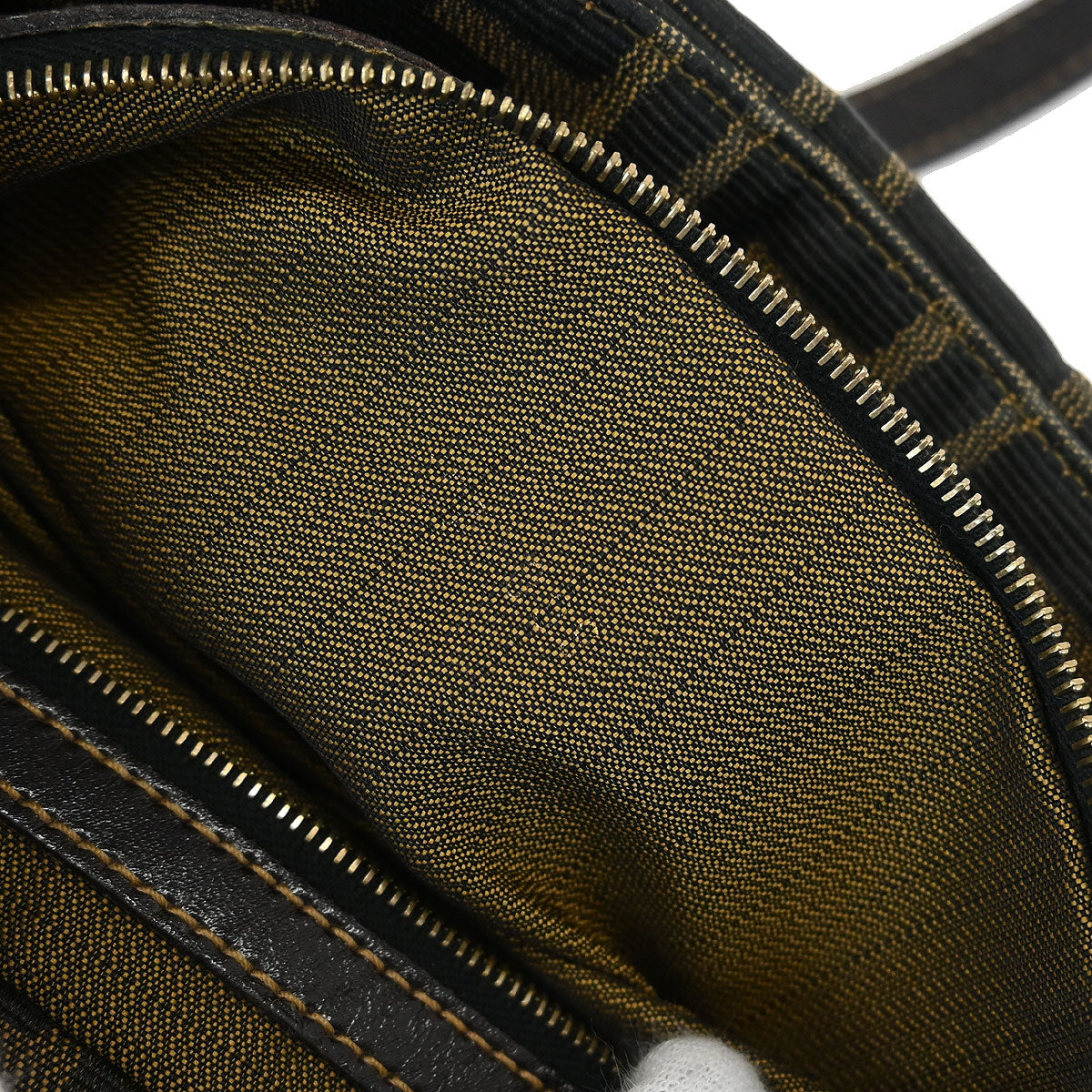 Fendi Brown Canvas Zucca Tote Bag