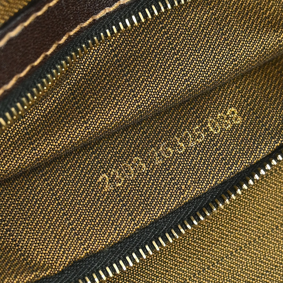 Fendi Brown Canvas Zucca Mamma Baguette Handbag