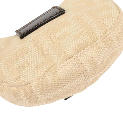 Fendi Off-white Canvas Zucca Micro Handbag