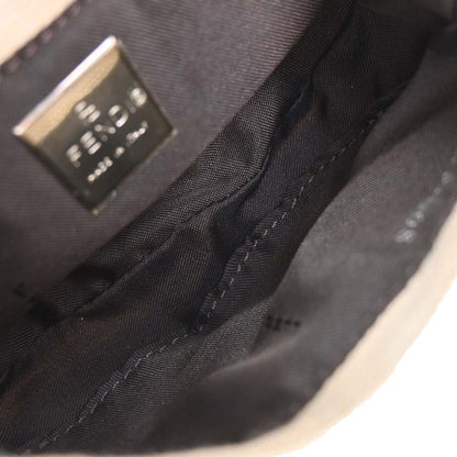 Fendi Off-white Canvas Zucca Micro Handbag