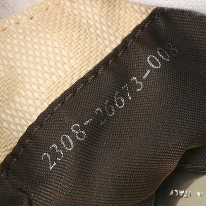 Fendi Off-white Canvas Zucca Micro Handbag