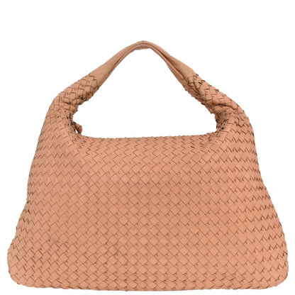 Bottega Veneta Pink Intrecciato Hobo Handbag