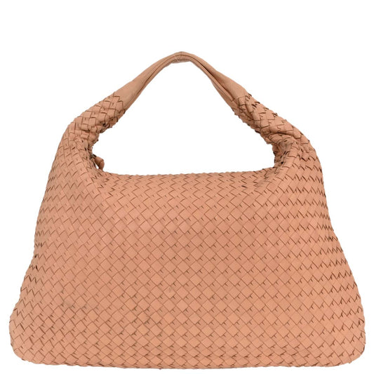 Bottega Veneta Pink Intrecciato Hobo Handbag