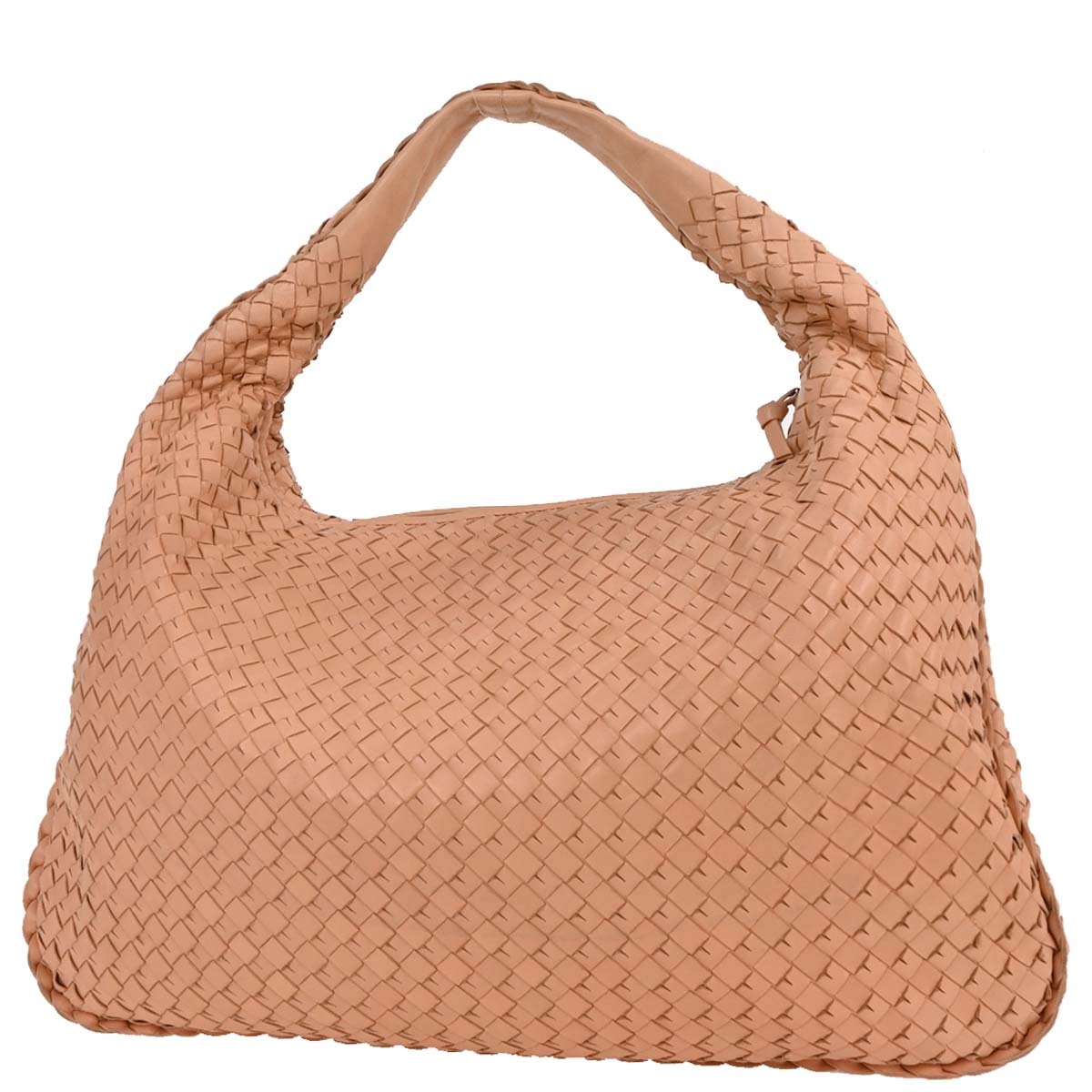Bottega Veneta Pink Intrecciato Hobo Handbag