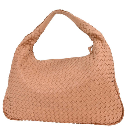 Bottega Veneta Pink Intrecciato Hobo Handbag