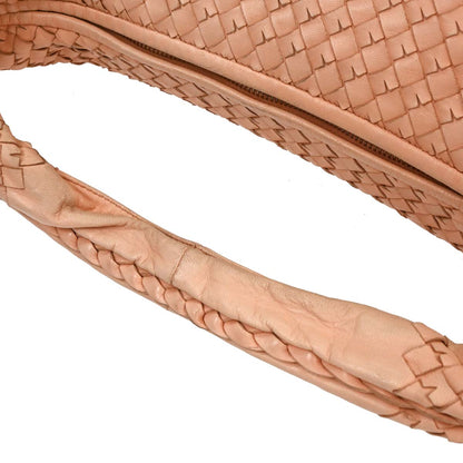 Bottega Veneta Pink Intrecciato Hobo Handbag