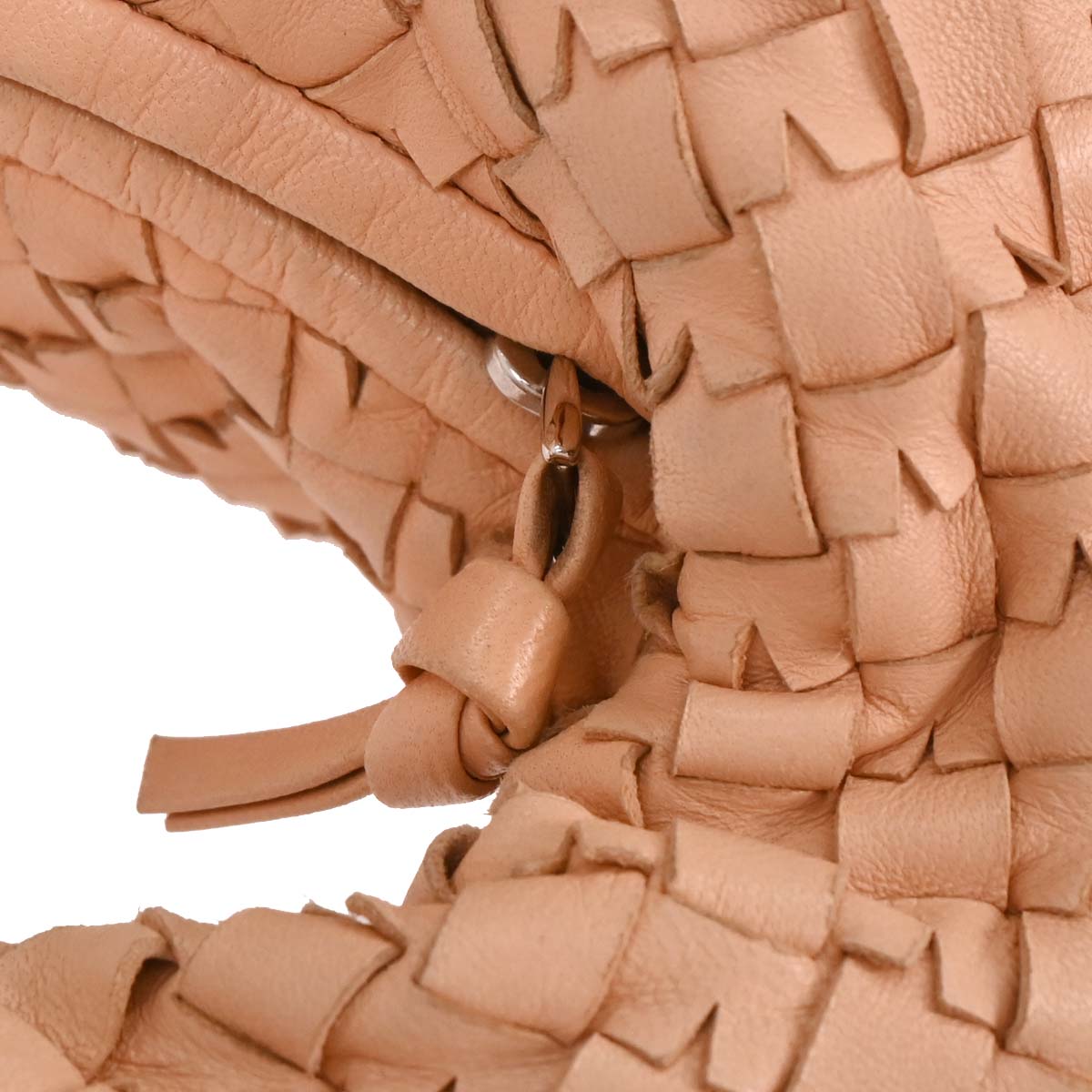 Bottega Veneta Pink Intrecciato Hobo Handbag