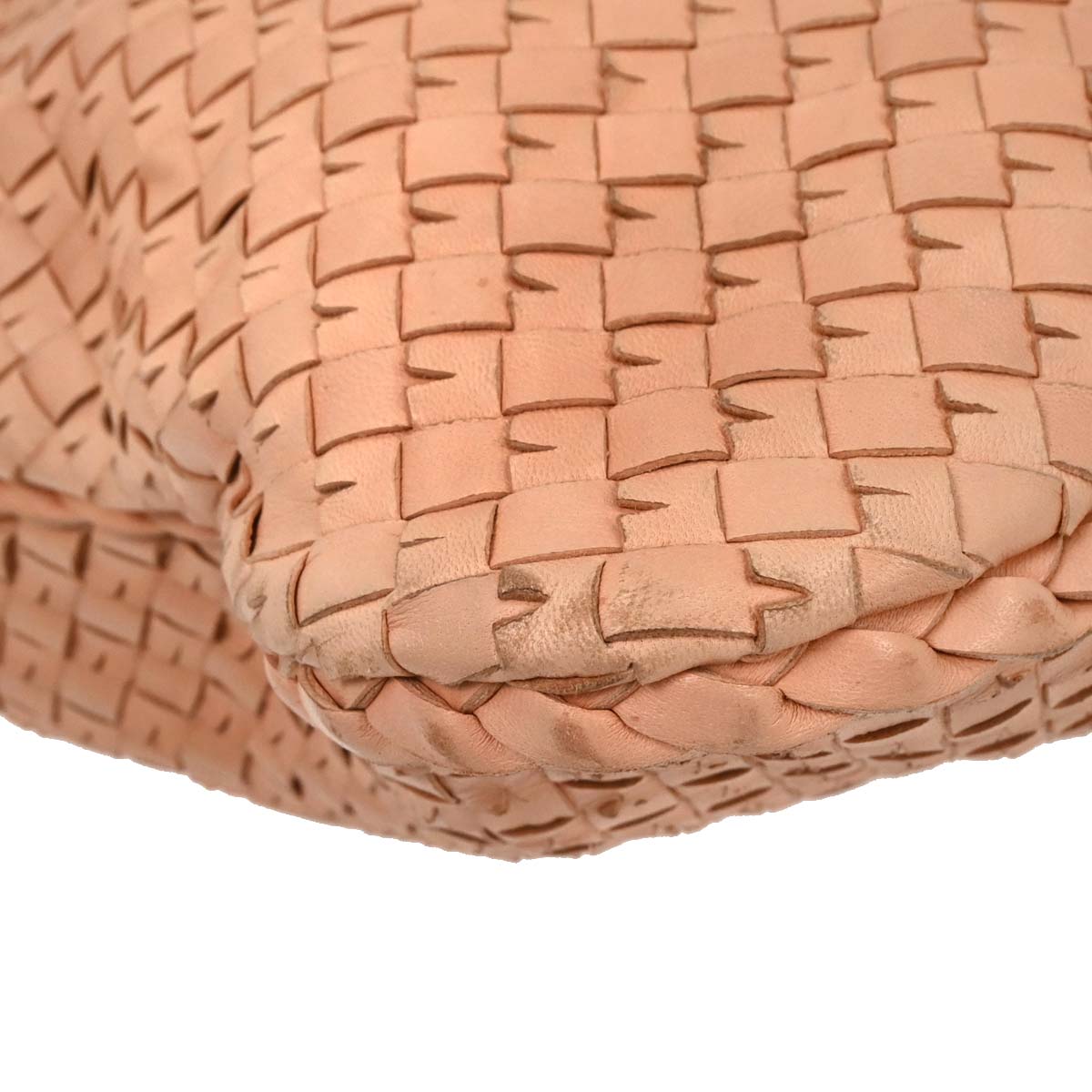 Bottega Veneta Pink Intrecciato Hobo Handbag