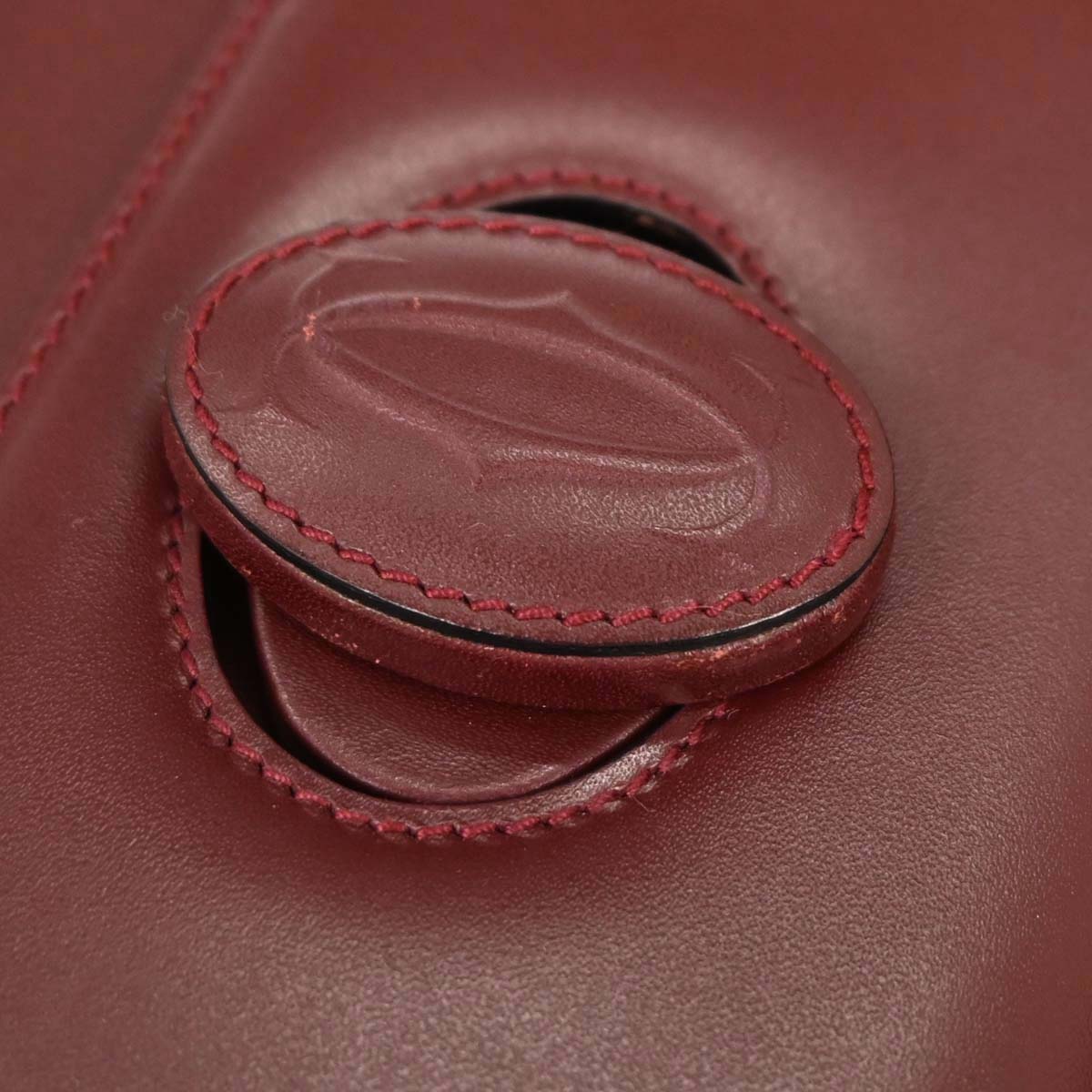 Cartier Bordeaux Leather Must de Cartier Shoulder Bag