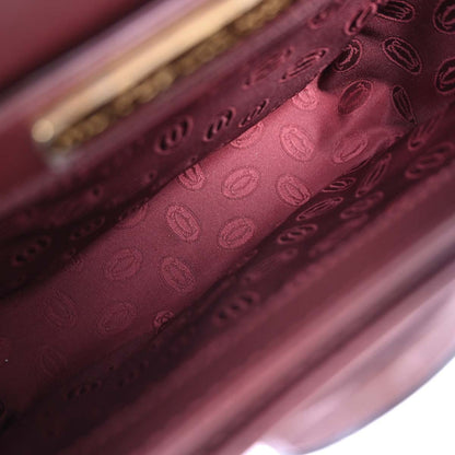Cartier Bordeaux Leather Must de Cartier Shoulder Bag