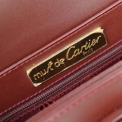 Cartier Bordeaux Leather Must de Cartier Shoulder Bag