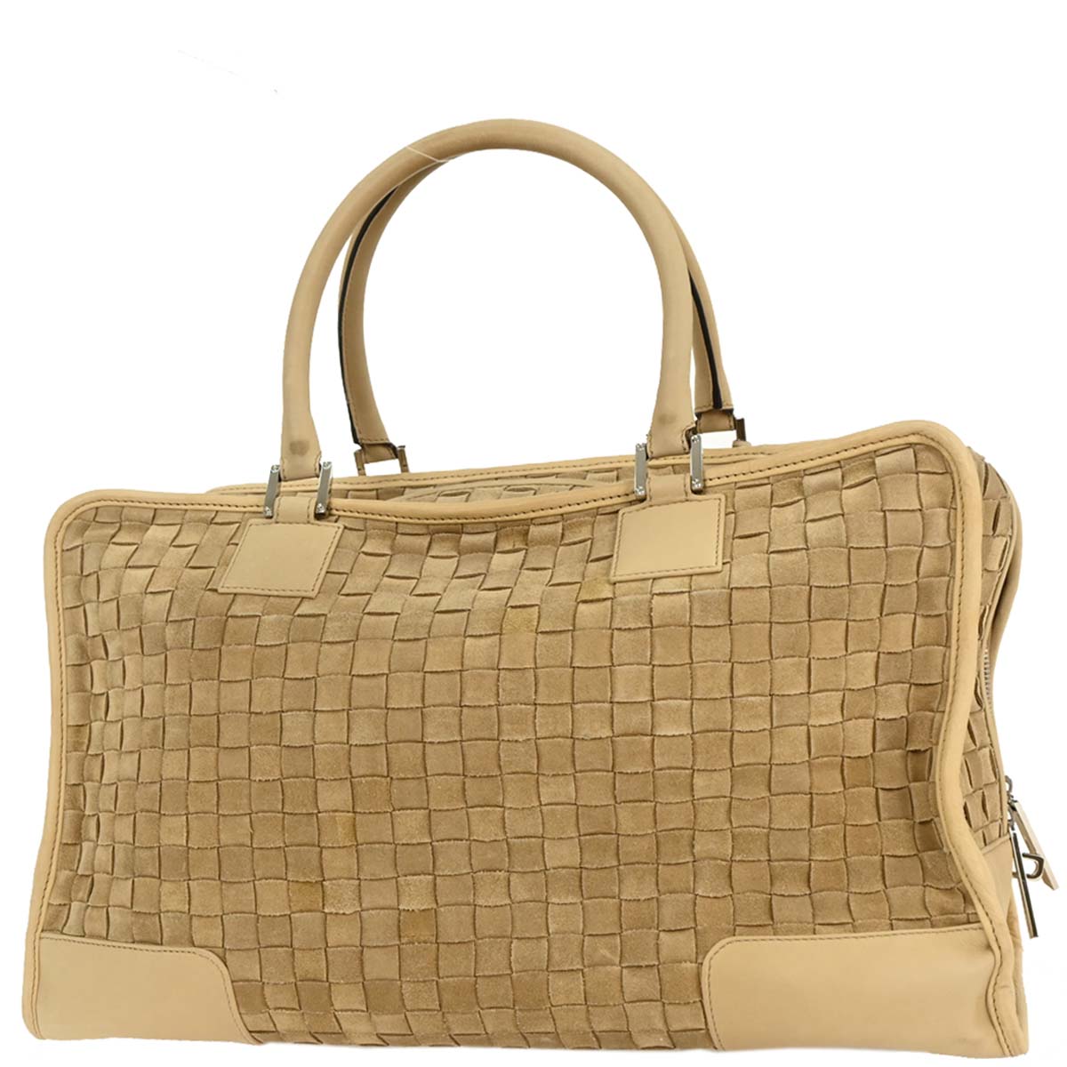 Loewe Beige Suede Amazona 44 Handbag