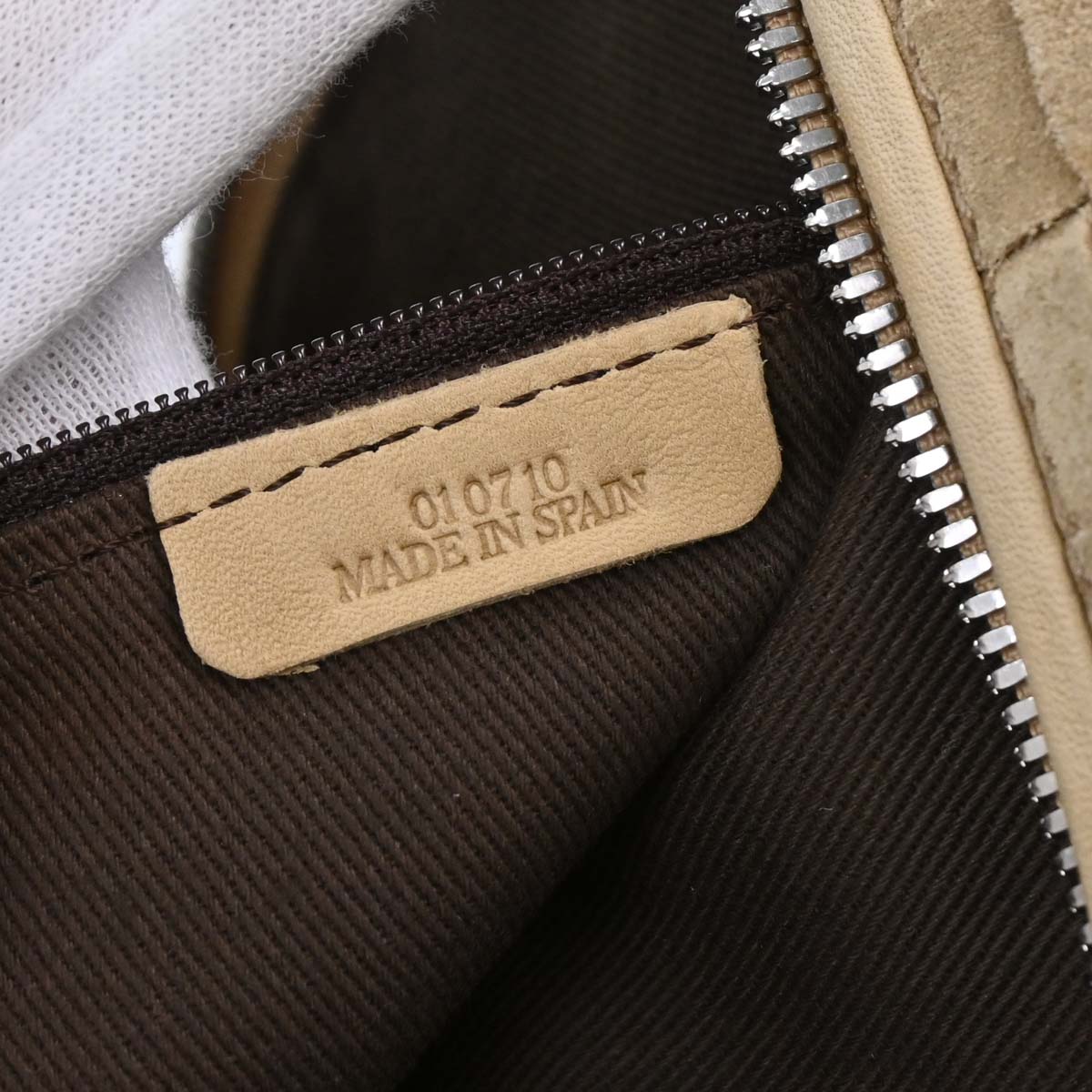 Loewe Beige Suede Amazona 44 Handbag