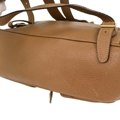 Gucci Brown Suede Bamboo Backpack